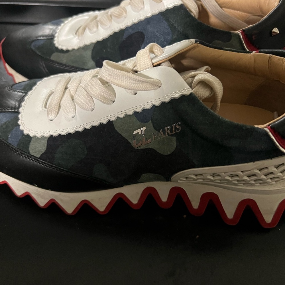 Christian Louboutin Multicolor Camouflage Sneakers